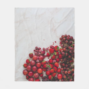 Healthy Fruits Fleece Blanket