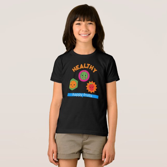 Healthy Happy Fruits  Tri-Blend Shirt (Front Full)