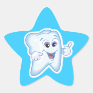 Healthy Happy Tooth Star Sticker