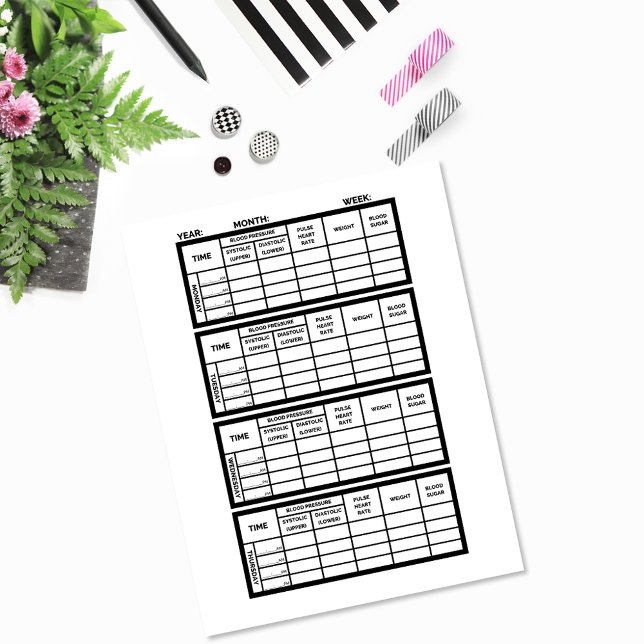 Healthy Heart Journal Paper Page 3 Template (Creator Uploaded)