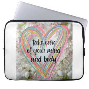 Healthy heart laptop sleeve