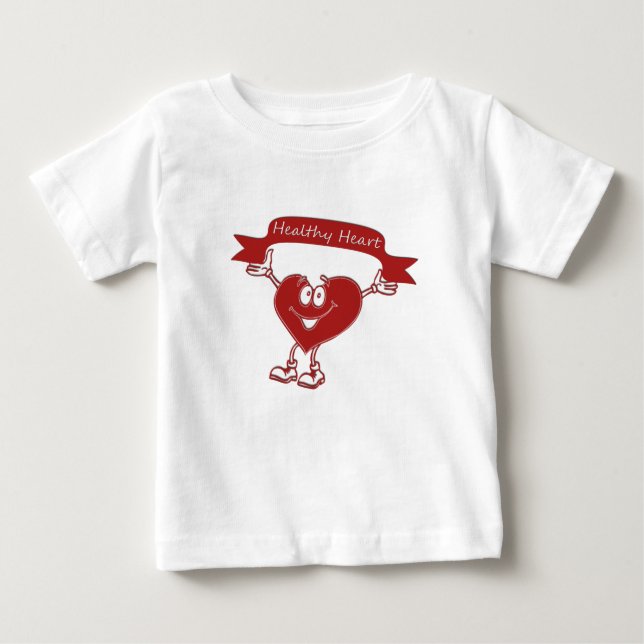Healthy Heart man  awareness symbol cardiology Baby T-Shirt (Front)