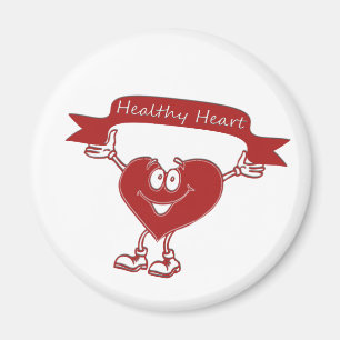 Healthy Heart man awareness symbol cardiology Magnet