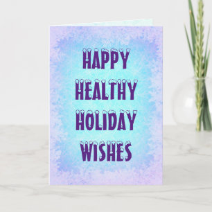 Healthy Holiday Personalised Greeting Card