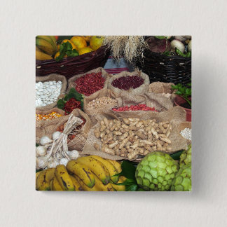 Healthy ingredients 15 cm square badge