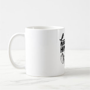 healthy is happiness gym motivation design coffee mug