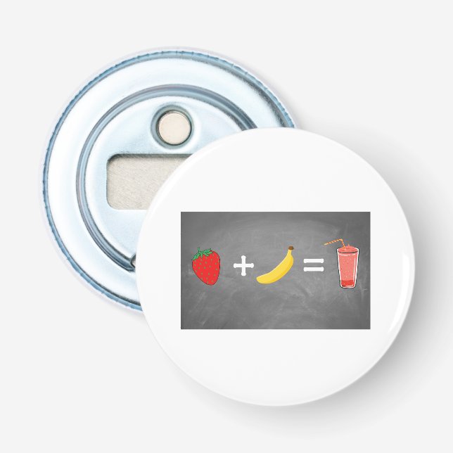 Healthy lifestyle design bottle opener (Front)