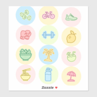 Healthy Lifestyle Sticker Pack | Fitness, Gym