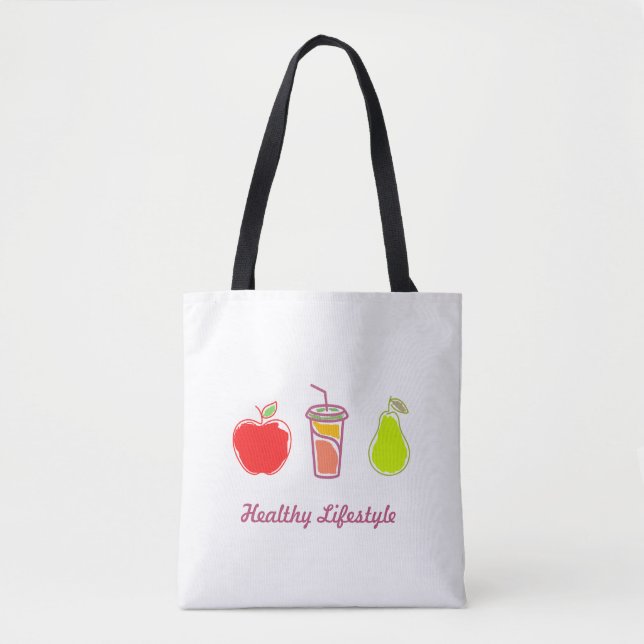 Healthy Living Colourful Food And Beverage  Tote Bag (Front)
