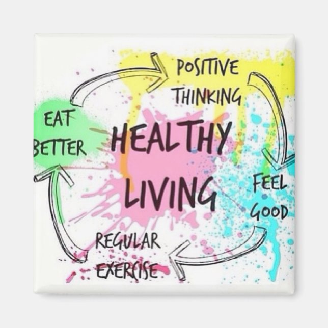 Healthy Living Magnet (Front)