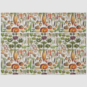 Healthy living produce vegetables tissue paper