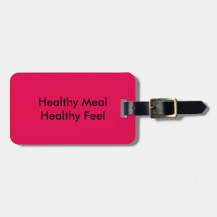 Healthy Meal Luggage Tag