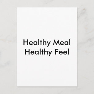 Healthy Meal Postcard