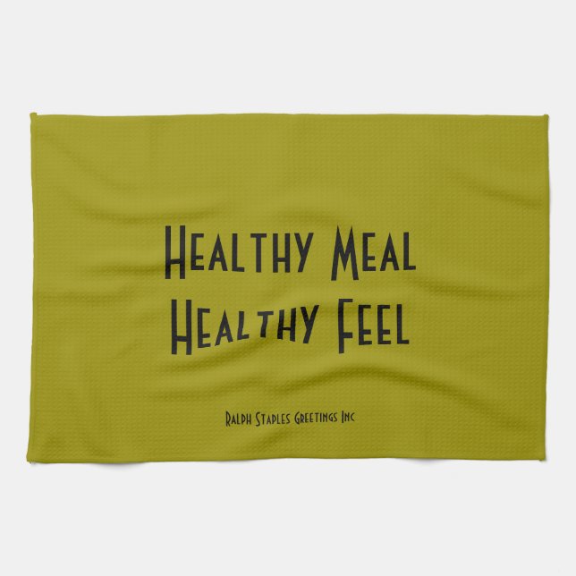 Healthy Meal Tea Towel (Horizontal)