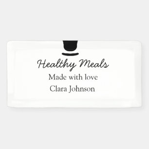 Healthy meals with love add name restaurant place banner