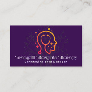 Healthy Mind Logo   AI Software Business Card