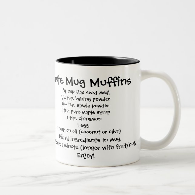 Healthy Minute Muffin Recipe Mug (Right)
