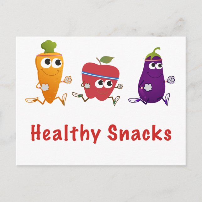 Healthy Snacks Postcard (Front)