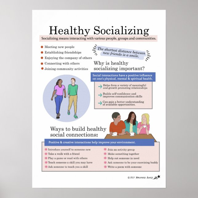 Healthy Socialising Poster (Front)