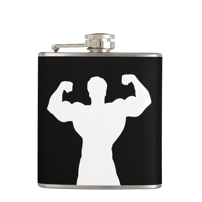 Healthy String Man Hip Flask (Front)