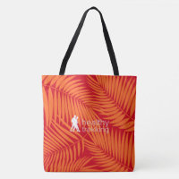Healthy Trekking Tropical Palms Orange Beach Bag