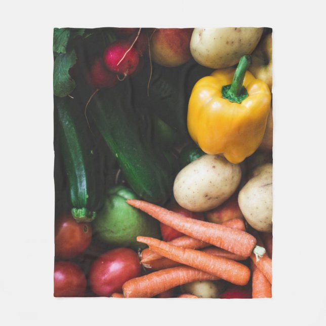 Healthy Vegetables Fleece Blanket (Front)