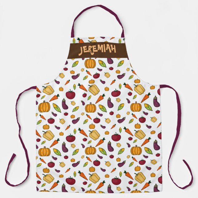 Healthy Veggies "All Over Print" Apron (Front)