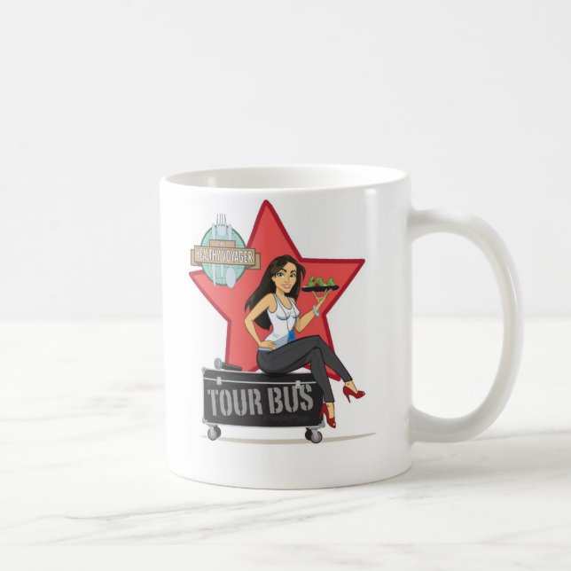 Healthy Voyager Tour Bus Mug (Right)