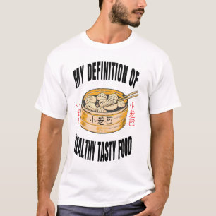 Healthy Yummy Xiaolongbao Men White T-Shirt