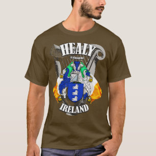 Healy Family Name English and Irish T-Shirt
