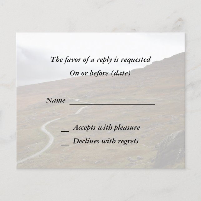 Healy Pass, Winding Road in Ireland. (Front)