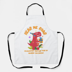 Hear me roar  Cochlear Implant  Hearing Birthday Apron