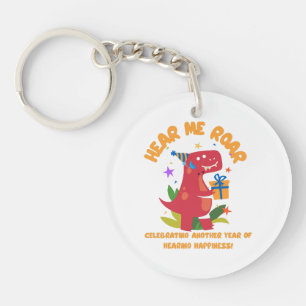 Hear me roar  Cochlear Implant  Hearing Birthday Key Ring