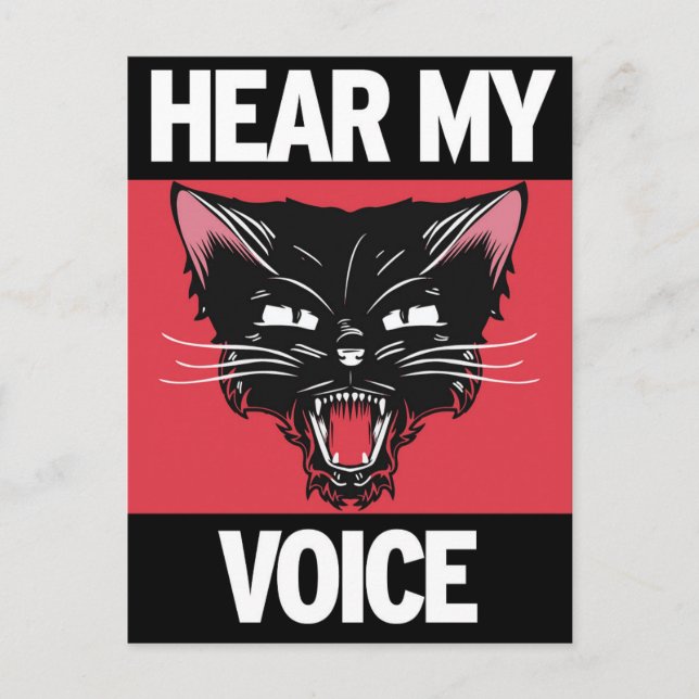 Hear My Voice Postcard (Front)