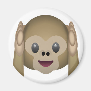 Hear No Evil Monkey Emoji Magnet