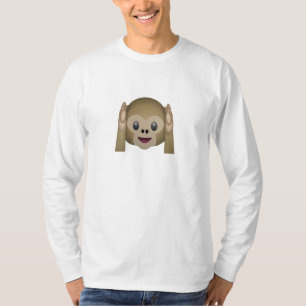 Hear No Evil Monkey Emoji T-Shirt