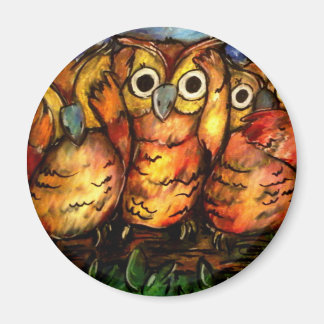 Hear No Evil, See No Evil, Hoot No Evil Magnet