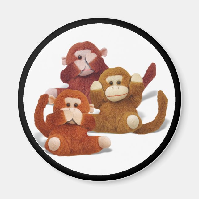 Hear No...Speak No...See No Evil Magnet (Front)