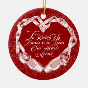 Hear Our Ballet Hearts Ceramic Tree Decoration