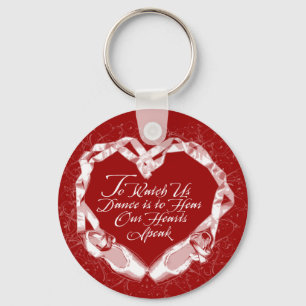 Hear Our Ballet Hearts Key Ring