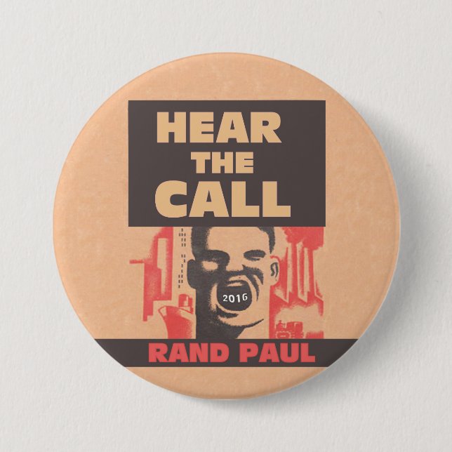 Hear The Call 7.5 Cm Round Badge (Front)