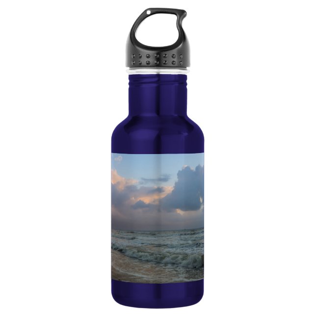 Hear The Waves Stainless Steel Water Bottle (Front)