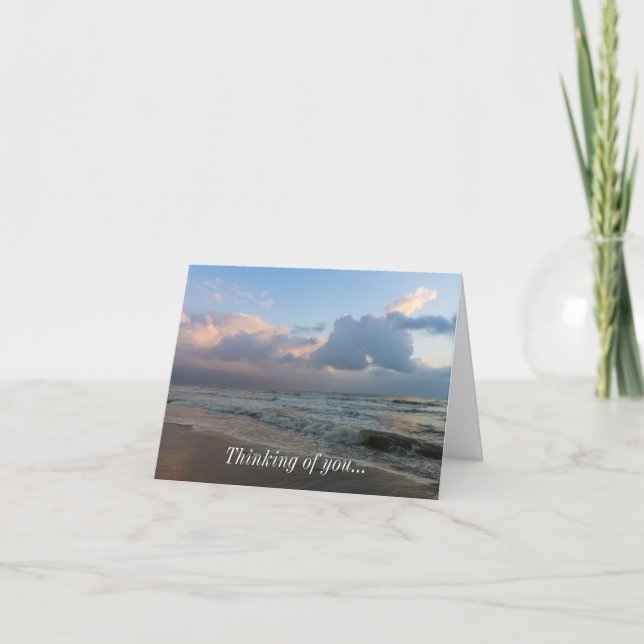 Hear The Waves Thinking Of You Card (Front)