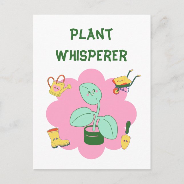 Hear Them Grow: The Perfect Gardener  Postcard (Front)
