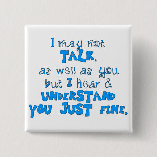 Hear & Understand 15 Cm Square Badge