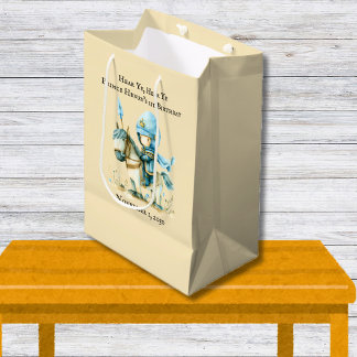 Hear Ye, Hear Ye Mediaeval Boy’s 1st Birthday Medium Gift Bag