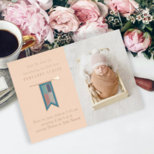 Hear Ye Hear Ye Mediaeval Photo Birth Announcement