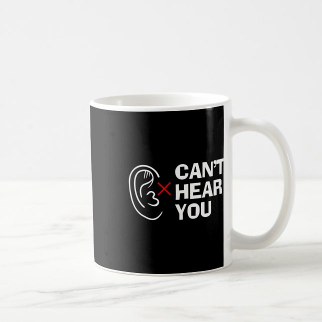 Hear You Sign Language Deaf  Coffee Mug (Right)