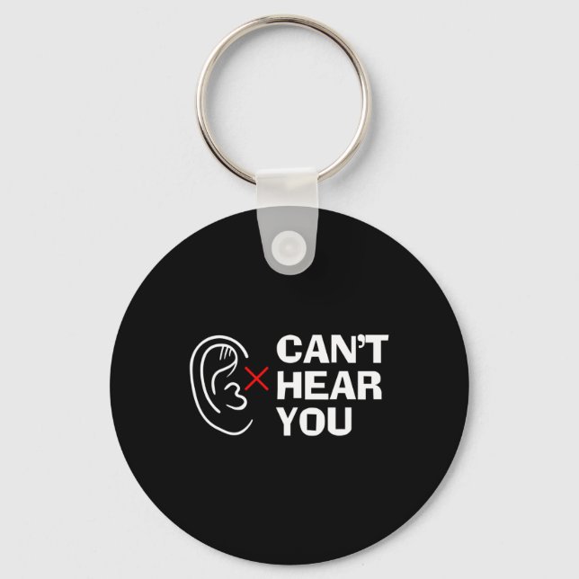 Hear You Sign Language Deaf  Key Ring (Front)