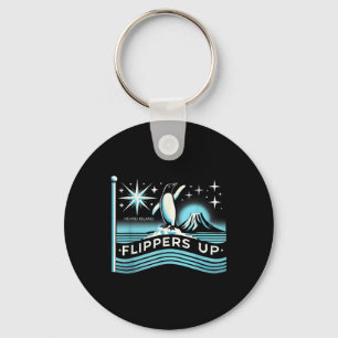 Heard Island Flippers Up Penguin Funny Key Ring